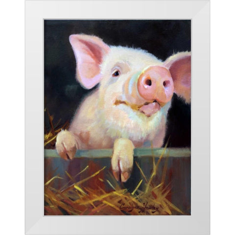Farm Club II White Modern Wood Framed Art Print by Hawley, Carolyne