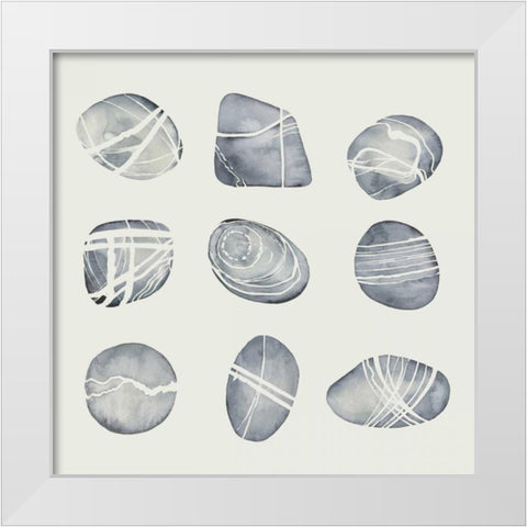 River Worn II White Modern Wood Framed Art Print by Popp, Grace