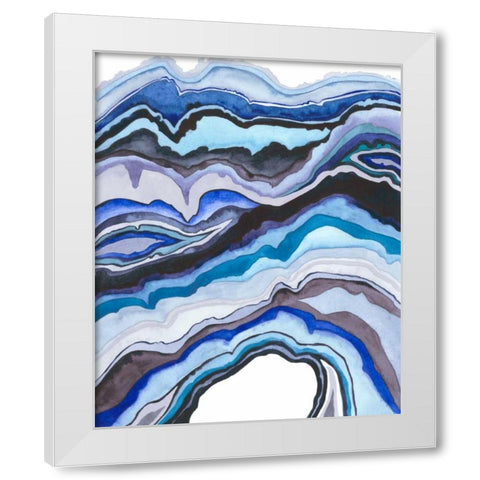 Quartz Lore II White Modern Wood Framed Art Print by Popp, Grace