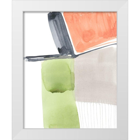 Minimal Composition I White Modern Wood Framed Art Print by Goldberger, Jennifer