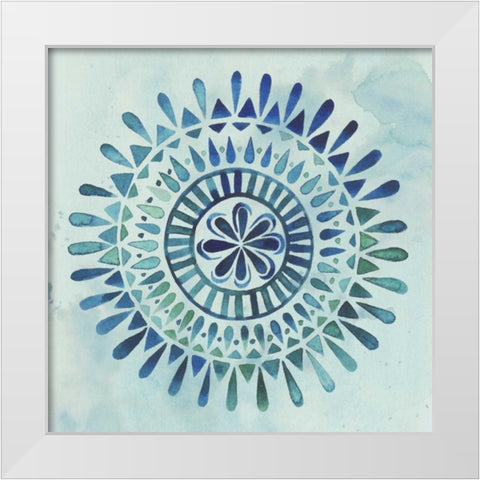 Watercolor Mandala II White Modern Wood Framed Art Print by Popp, Grace