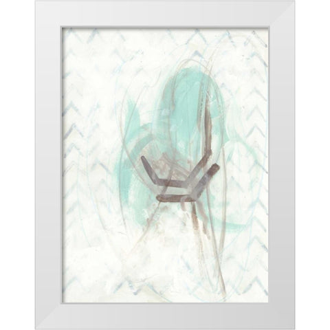 Pattern Logic I White Modern Wood Framed Art Print by Vess, June Erica