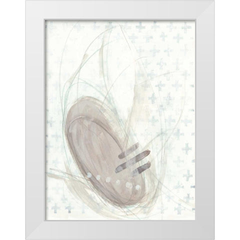 Pattern Logic II White Modern Wood Framed Art Print by Vess, June Erica