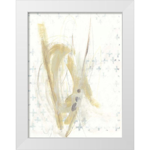 Pattern Logic III White Modern Wood Framed Art Print by Vess, June Erica