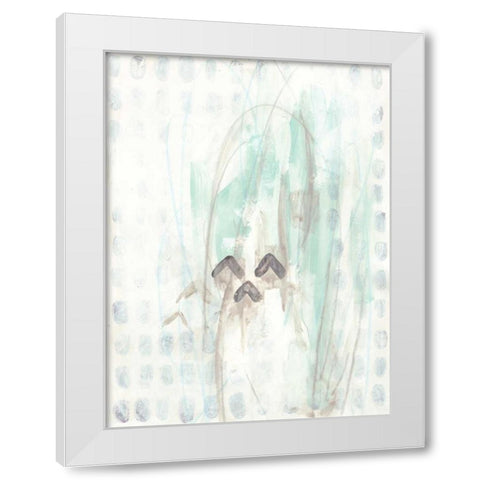 Pattern Logic V White Modern Wood Framed Art Print by Vess, June Erica