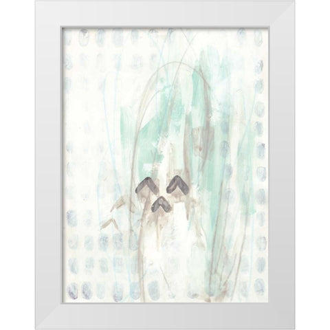 Pattern Logic V White Modern Wood Framed Art Print by Vess, June Erica