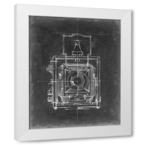 Camera Blueprints I White Modern Wood Framed Art Print by Harper, Ethan