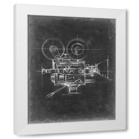 Camera Blueprints II White Modern Wood Framed Art Print by Harper, Ethan