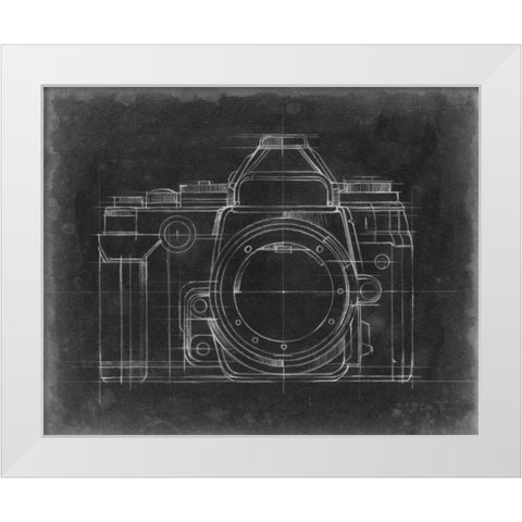 Camera Blueprints IV White Modern Wood Framed Art Print by Harper, Ethan