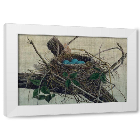 Nesting II White Modern Wood Framed Art Print by Butler, John