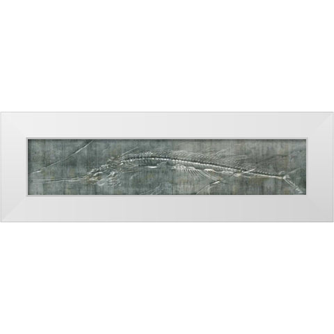 Fossil Imprint I White Modern Wood Framed Art Print by Butler, John