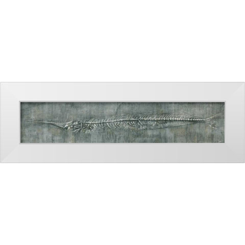 Fossil Imprint II White Modern Wood Framed Art Print by Butler, John