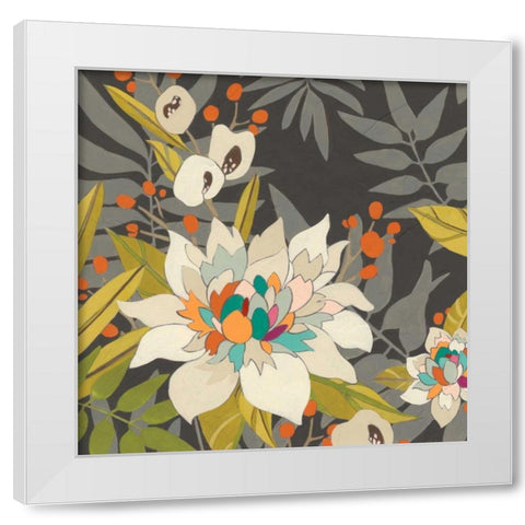 Tropical Twilight II White Modern Wood Framed Art Print by Vess, June Erica