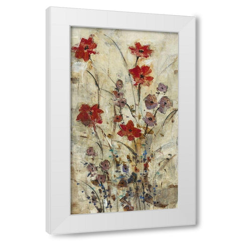 Floral Wash I White Modern Wood Framed Art Print by OToole, Tim