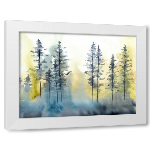 Shadow Forest I White Modern Wood Framed Art Print by Zarris, Chariklia