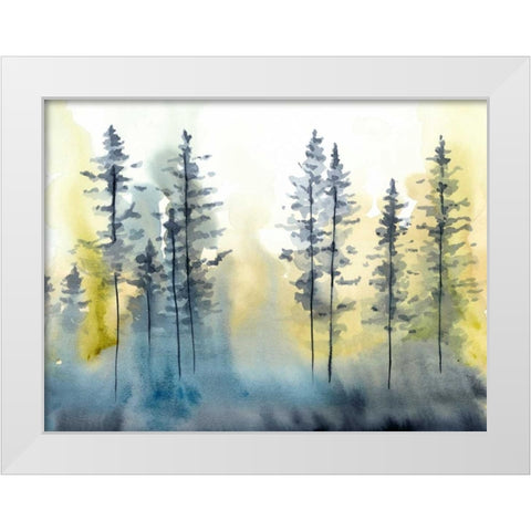 Shadow Forest I White Modern Wood Framed Art Print by Zarris, Chariklia