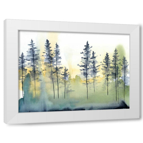 Shadow Forest II White Modern Wood Framed Art Print by Zarris, Chariklia