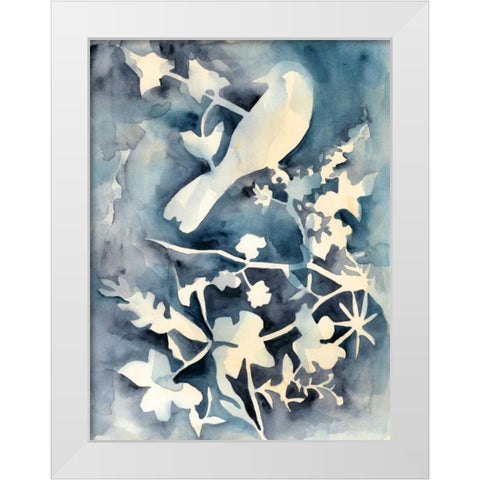 Hedgerow II White Modern Wood Framed Art Print by Zarris, Chariklia