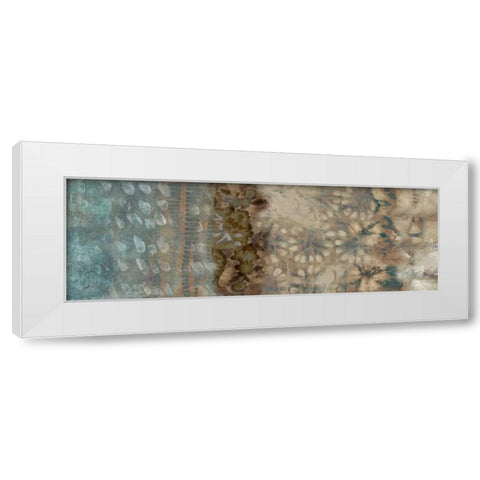 Shibori Panel I White Modern Wood Framed Art Print by Zarris, Chariklia