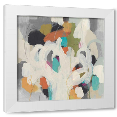 Parsing Prose I White Modern Wood Framed Art Print by Vess, June Erica