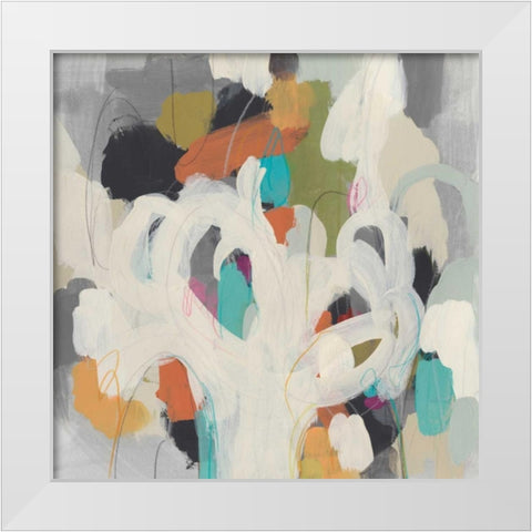 Parsing Prose I White Modern Wood Framed Art Print by Vess, June Erica