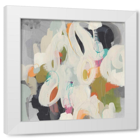 Parsing Prose IV White Modern Wood Framed Art Print by Vess, June Erica
