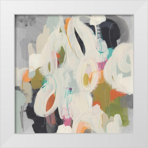 Parsing Prose IV White Modern Wood Framed Art Print by Vess, June Erica