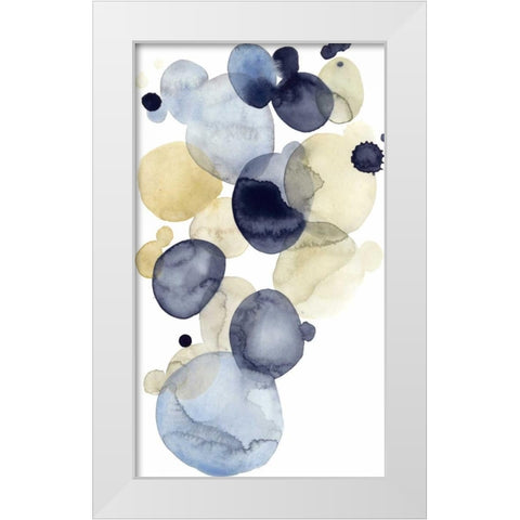 Asteroid Drift II White Modern Wood Framed Art Print by Popp, Grace