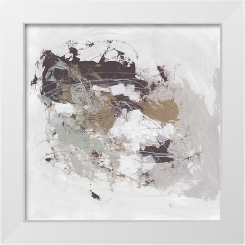 Kinetic Simile II White Modern Wood Framed Art Print by Vess, June Erica