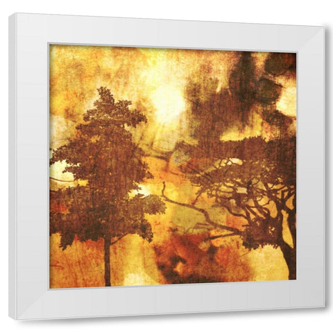 Autumn Colored I White Modern Wood Framed Art Print by Orlov, Irena
