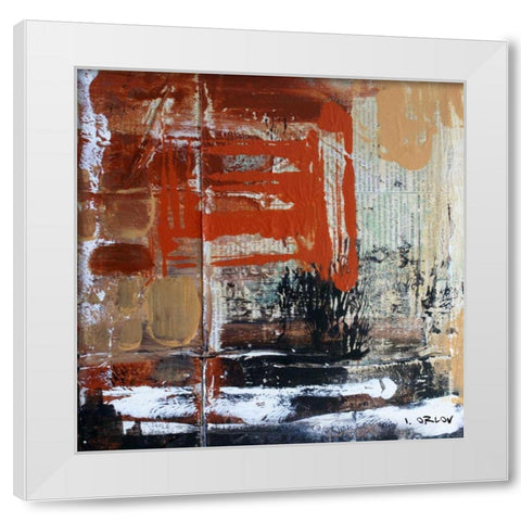 Urban Space I White Modern Wood Framed Art Print by Orlov, Irena