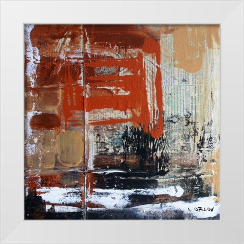 Urban Space I White Modern Wood Framed Art Print by Orlov, Irena