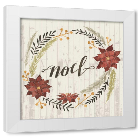 Rustic Christmas I White Modern Wood Framed Art Print by Popp, Grace