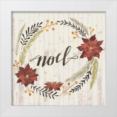 Rustic Christmas I White Modern Wood Framed Art Print by Popp, Grace