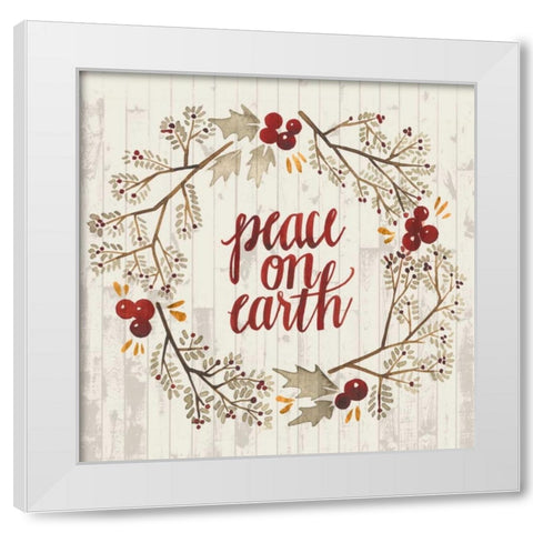 Rustic Christmas V White Modern Wood Framed Art Print by Popp, Grace