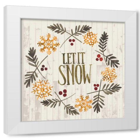 Rustic Christmas VI White Modern Wood Framed Art Print by Popp, Grace