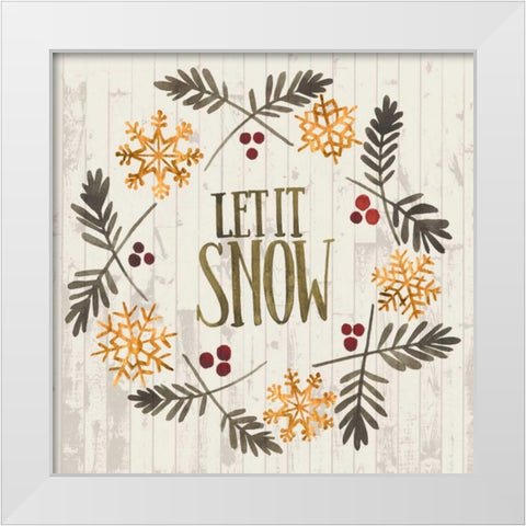 Rustic Christmas VI White Modern Wood Framed Art Print by Popp, Grace