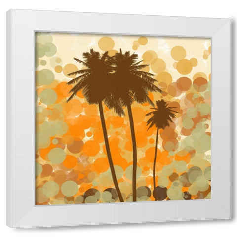 Sunshine Garden I White Modern Wood Framed Art Print by Orlov, Irena