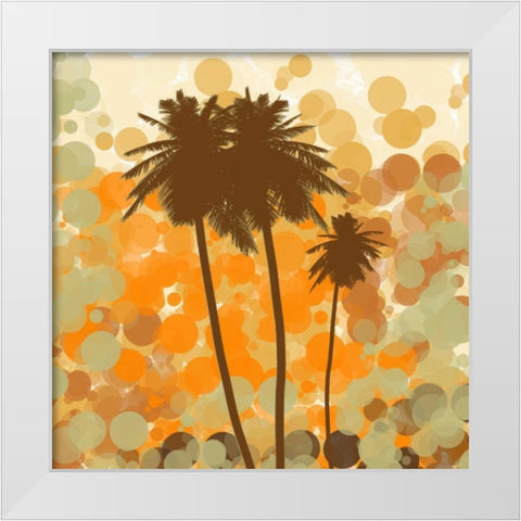 Sunshine Garden I White Modern Wood Framed Art Print by Orlov, Irena