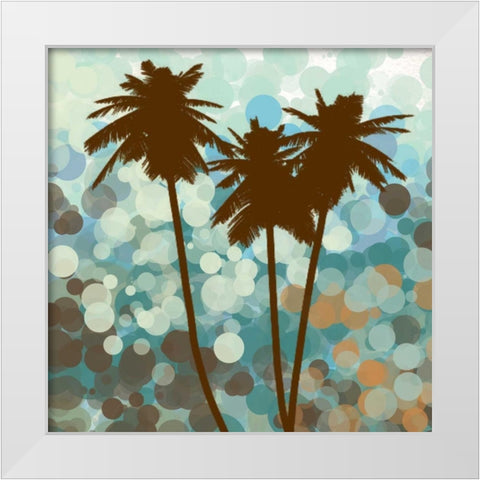 Sunshine Garden III White Modern Wood Framed Art Print by Orlov, Irena