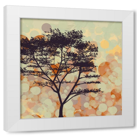 Sunshine Garden VI White Modern Wood Framed Art Print by Orlov, Irena