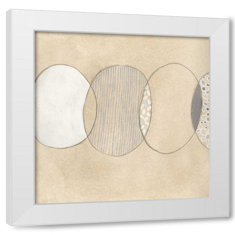 Cellular Division I White Modern Wood Framed Art Print by Vess, June Erica