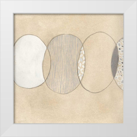 Cellular Division I White Modern Wood Framed Art Print by Vess, June Erica