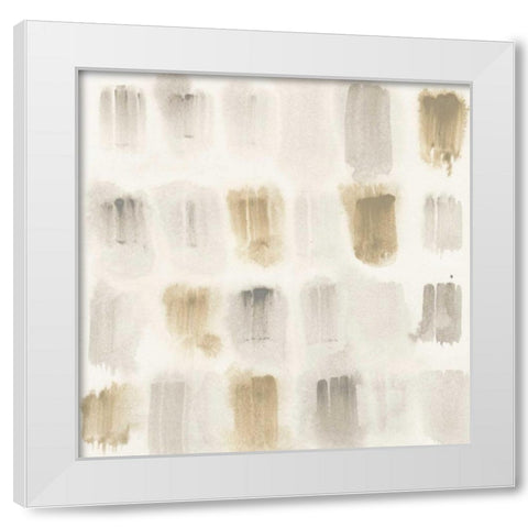 Rhythmic Echo I White Modern Wood Framed Art Print by Vess, June Erica