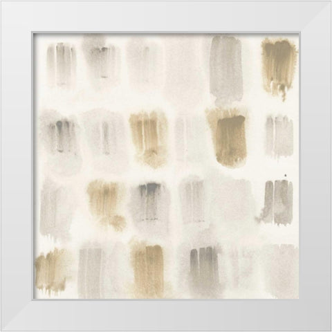 Rhythmic Echo I White Modern Wood Framed Art Print by Vess, June Erica