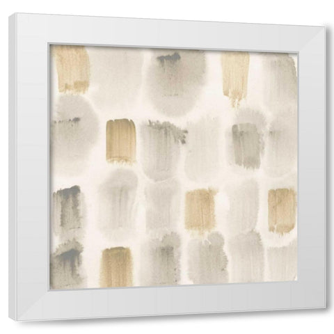 Rhythmic Echo II White Modern Wood Framed Art Print by Vess, June Erica