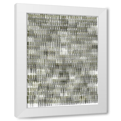 Woven Reeds I White Modern Wood Framed Art Print by McCavitt, Naomi