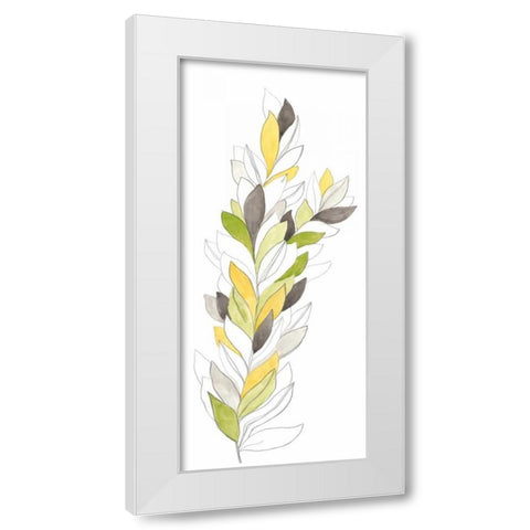 Petiole I White Modern Wood Framed Art Print by Vess, June Erica