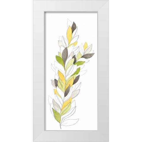 Petiole I White Modern Wood Framed Art Print by Vess, June Erica