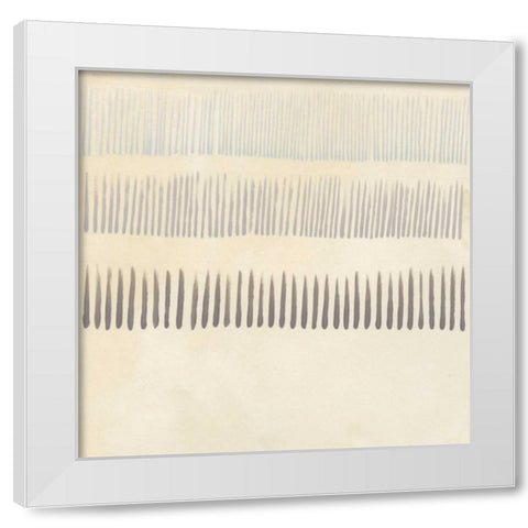 Parchment Prose III White Modern Wood Framed Art Print by Vess, June Erica